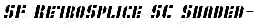 SF RetroSplice SC Shaded字体转换